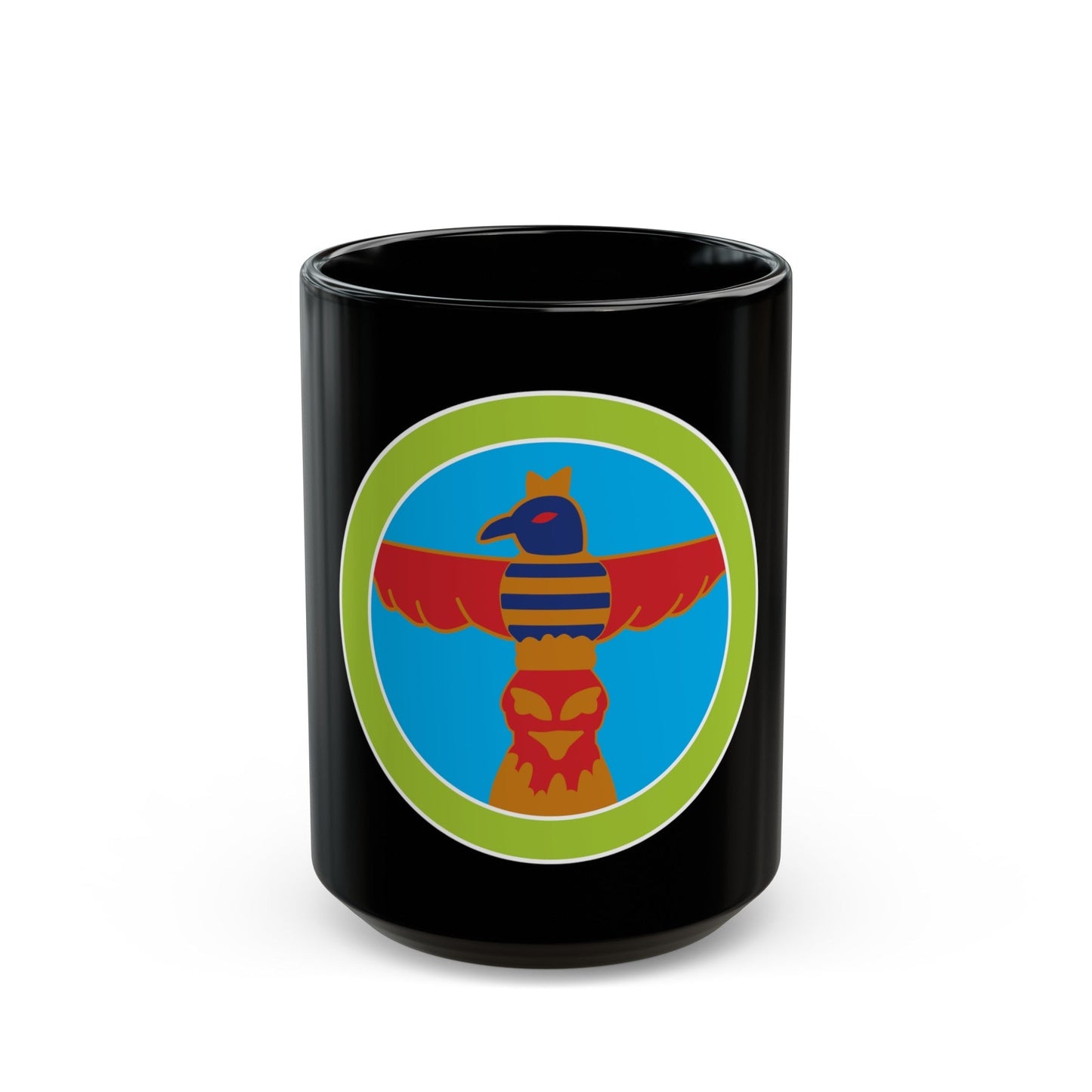 Wood Carving (Boy Scout Merit Badge) Black Coffee Mug-15oz-The Sticker Space