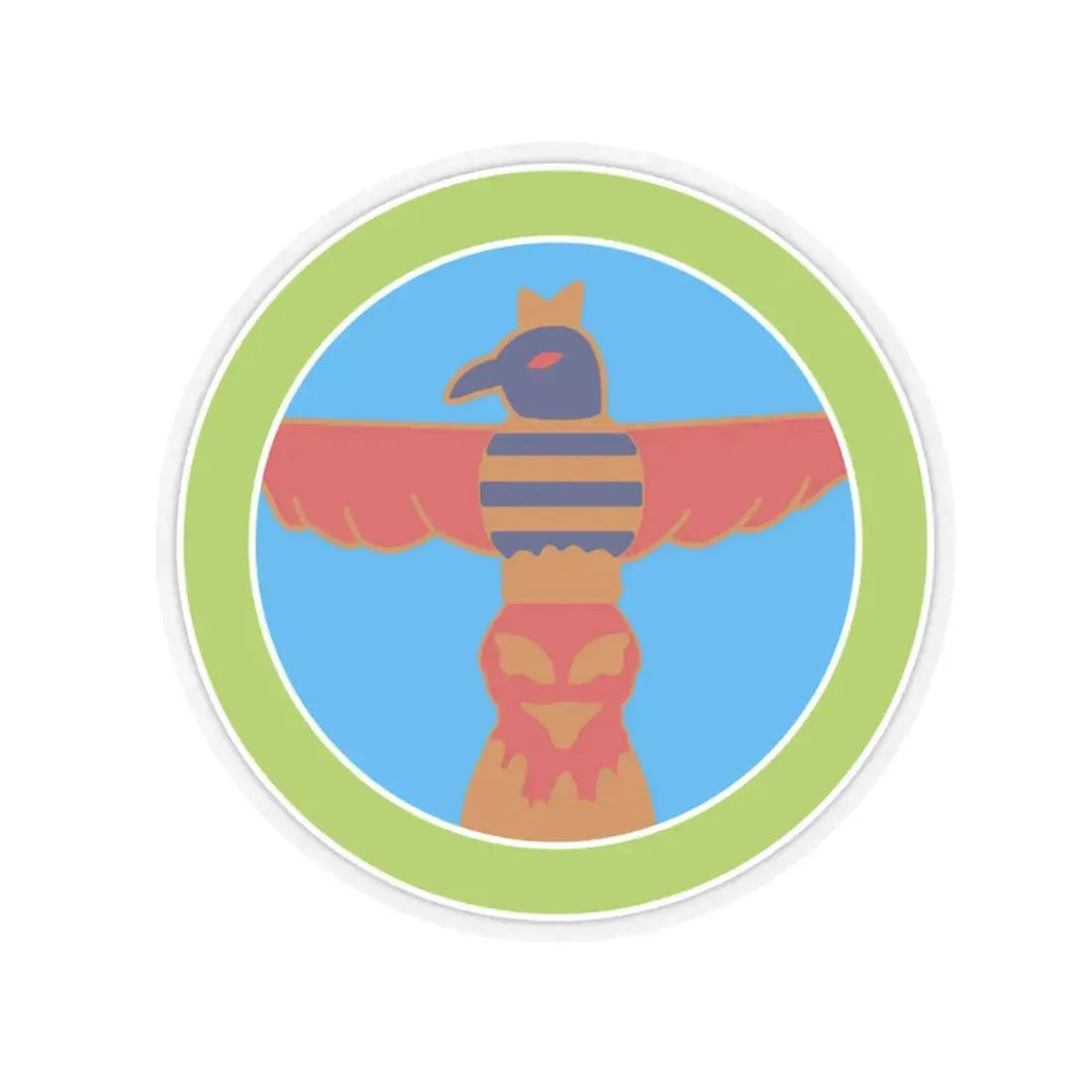 Wood Carving (Boy Scout Merit Badge) STICKER Vinyl Kiss-Cut Decal 3 Inch Transparent - The Sticker Space