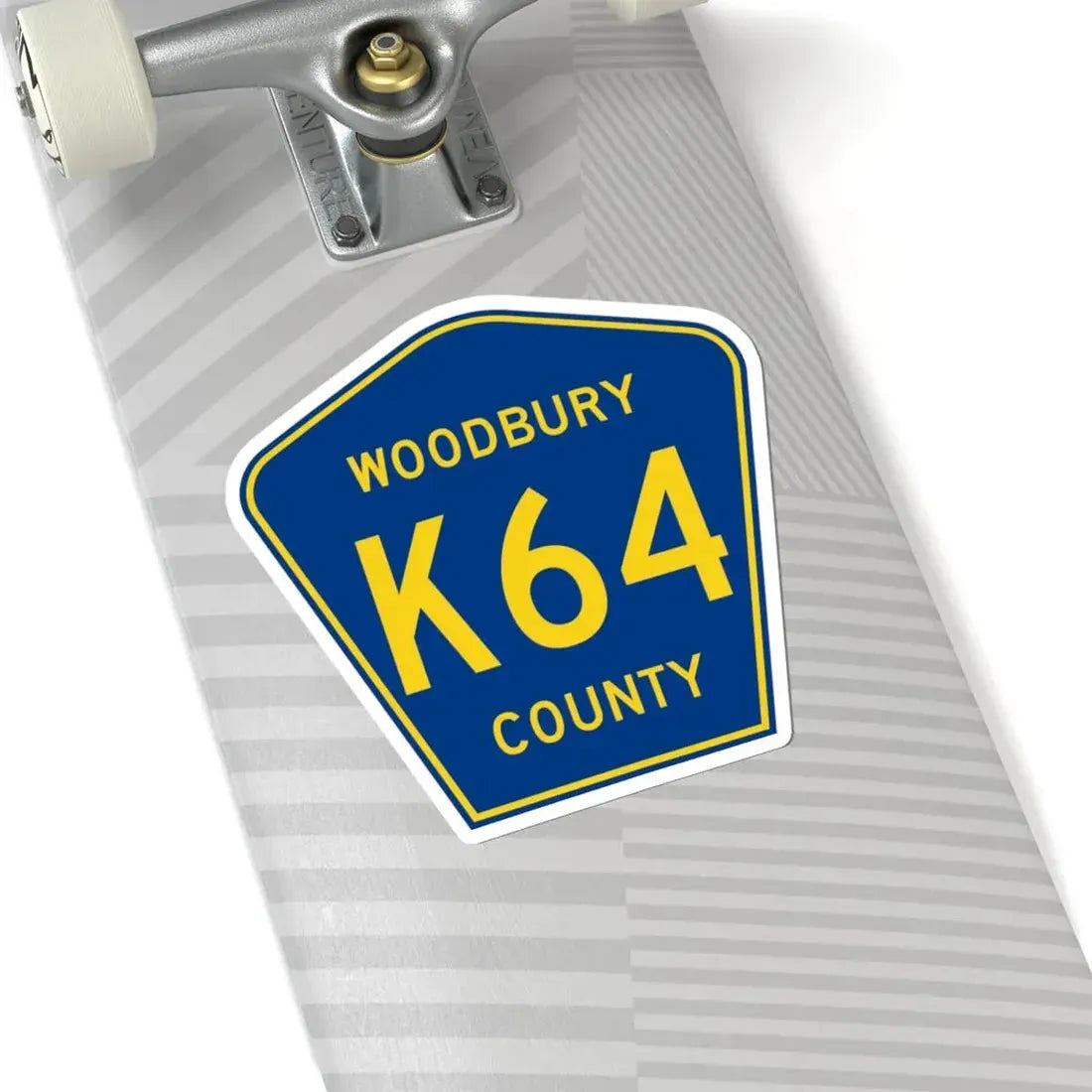 Woodbury County Route K64 IA (Iowa) (Road Sign) STICKER Vinyl Kiss-Cut Decal - The Sticker Space