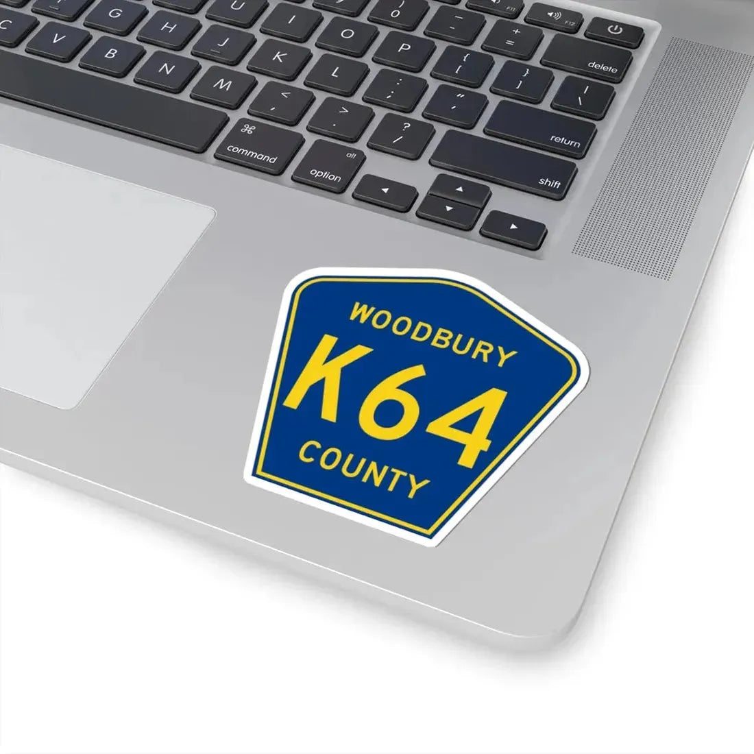 Woodbury County Route K64 IA (Iowa) (Road Sign) STICKER Vinyl Kiss-Cut Decal - The Sticker Space