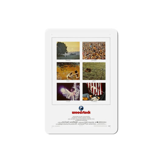 Woodstock 1970 Movie Poster Refrigerator Magnet 2 Inch - The Sticker Space
