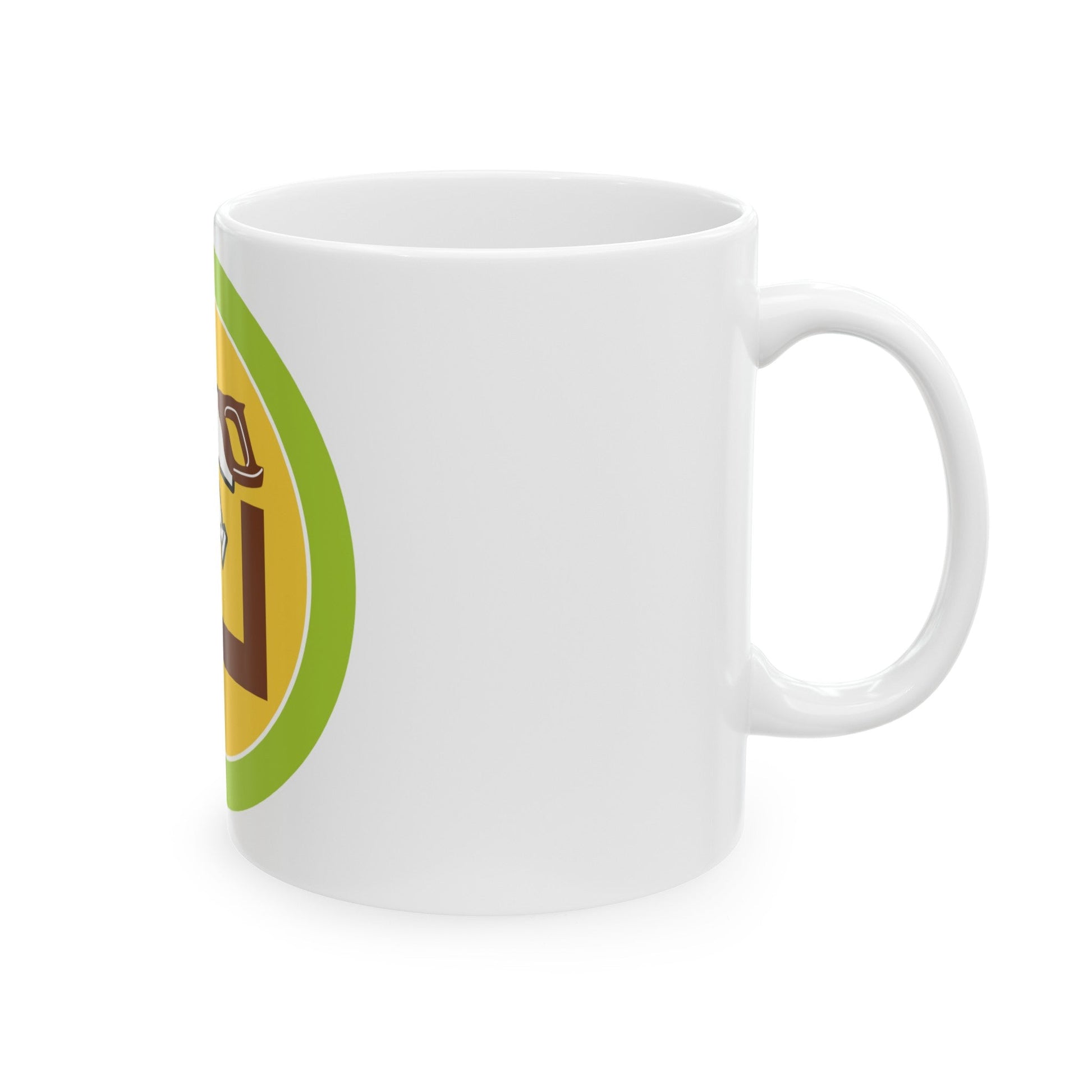Woodwork (Boy Scout Merit Badge) White Coffee Mug-The Sticker Space