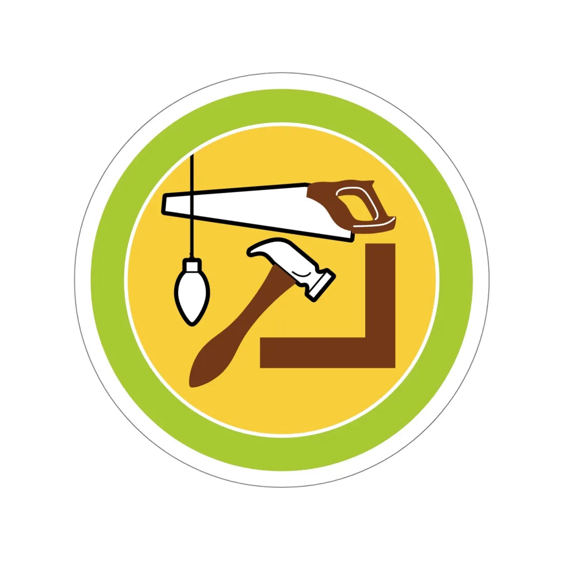 Woodwork (Boy Scouts Merit Badge) STICKER Vinyl Die-Cut Decal 5 Inch - The Sticker Space
