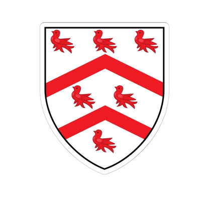 Worcester College Oxford Coat Of Arms Historic (England) (Coat of Arms) STICKER Vinyl Kiss-Cut Decal 6 Inch White - The Sticker Space