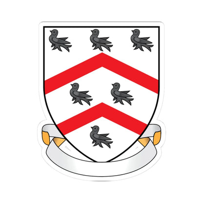 Worcester College Oxford Coat Of Arms Motto (England) (Coat of Arms) STICKER Vinyl Kiss-Cut Decal 3 Inch White - The Sticker Space