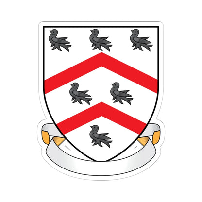 Worcester College Oxford Coat Of Arms Motto (England) (Coat of Arms) STICKER Vinyl Kiss-Cut Decal 6 Inch White - The Sticker Space