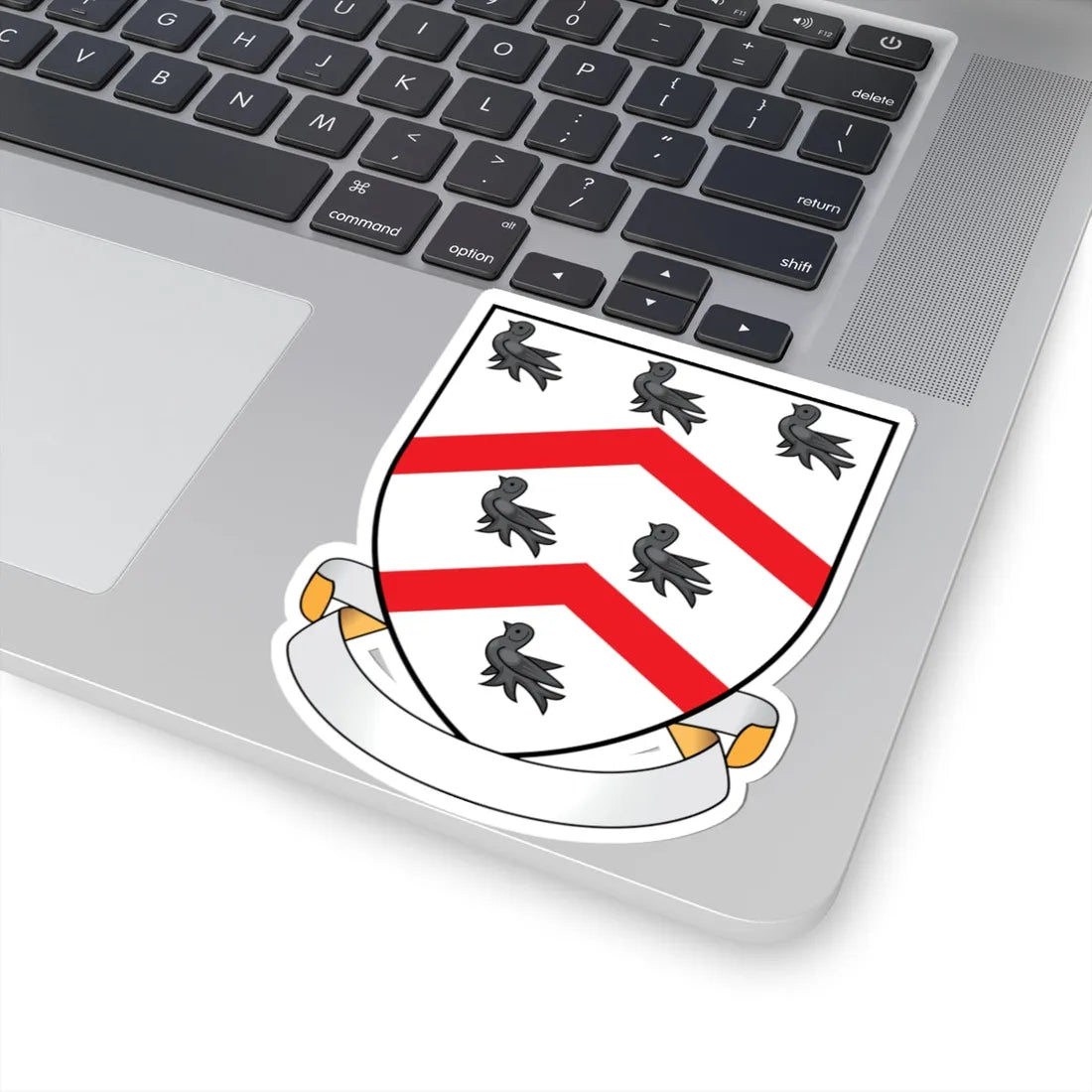 Worcester College Oxford Coat Of Arms Motto (England) (Coat of Arms) STICKER Vinyl Kiss-Cut Decal - The Sticker Space