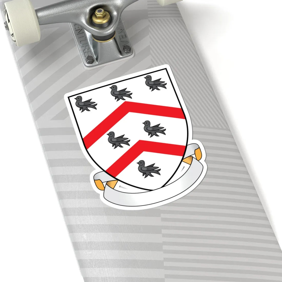 Worcester College Oxford Coat Of Arms Motto (England) (Coat of Arms) STICKER Vinyl Kiss-Cut Decal - The Sticker Space