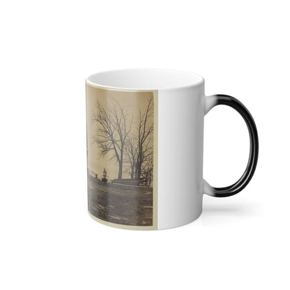 Workers Constructing a Wood Building (U.S. Civil War) Color Morphing Mug 11oz-11oz-The Sticker Space