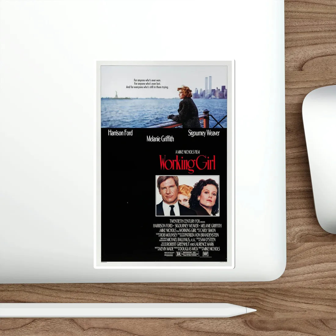 Working Girl 1988 Movie Poster STICKER Vinyl Die-Cut Decal - The Sticker Space