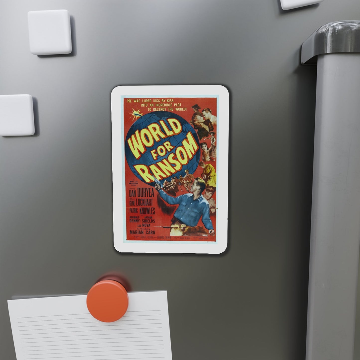 World for Ransom 1954 Movie Poster Die-Cut Magnet-The Sticker Space