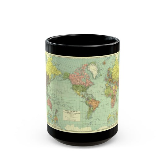 World Map (1932) (Map) Black Coffee Mug-15oz-The Sticker Space