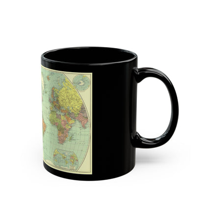 World Map (1932) (Map) Black Coffee Mug-The Sticker Space