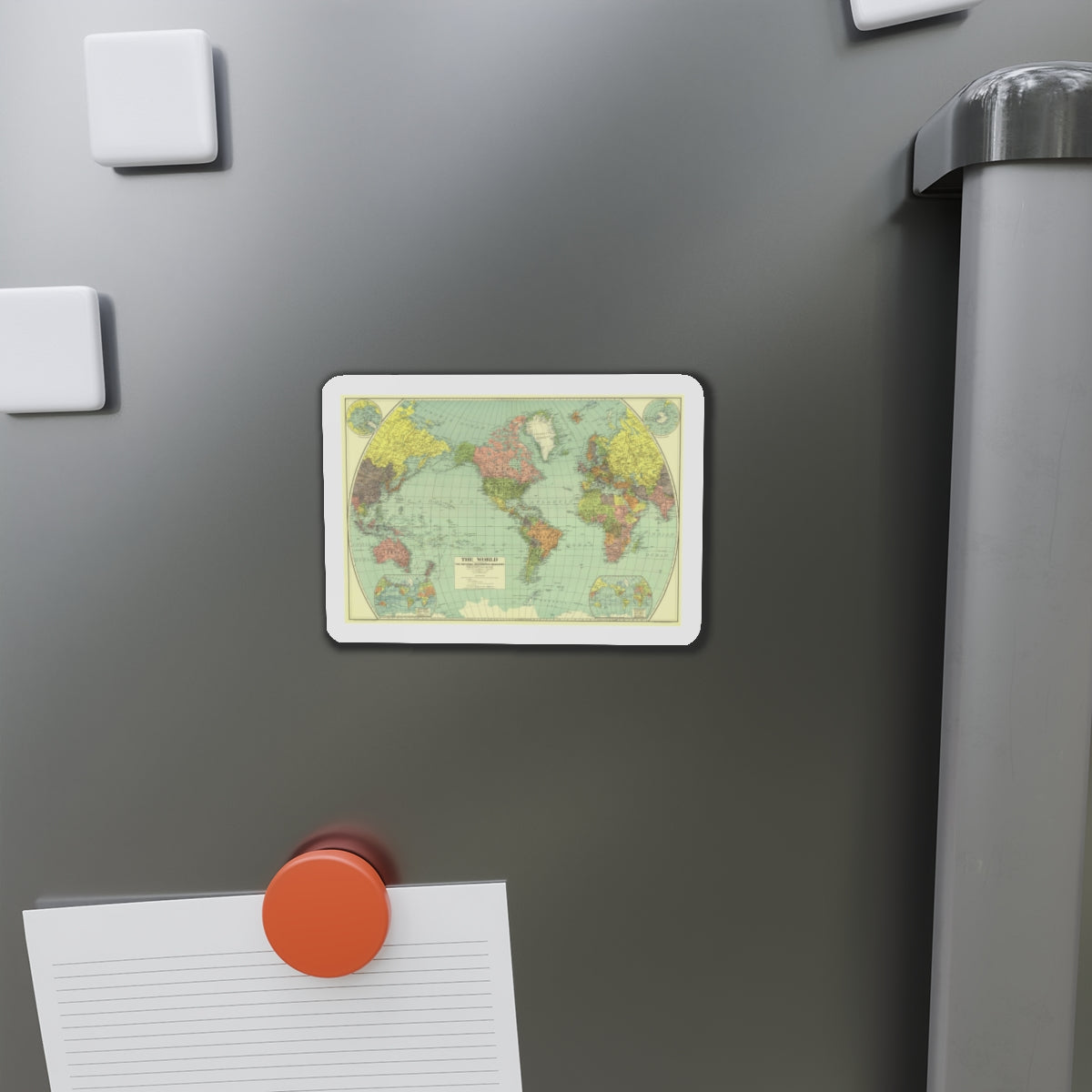 World Map (1932) (Map) Refrigerator Magnet-The Sticker Space