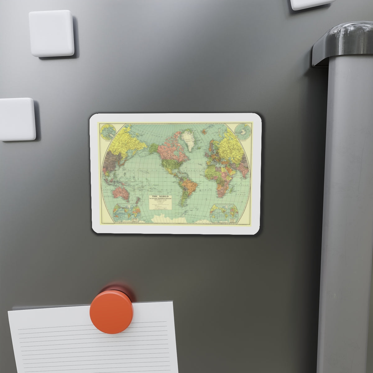 World Map (1932) (Map) Refrigerator Magnet-The Sticker Space