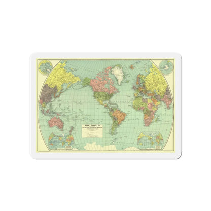 World Map (1932) (Map) Refrigerator Magnet 4 Inch - The Sticker Space