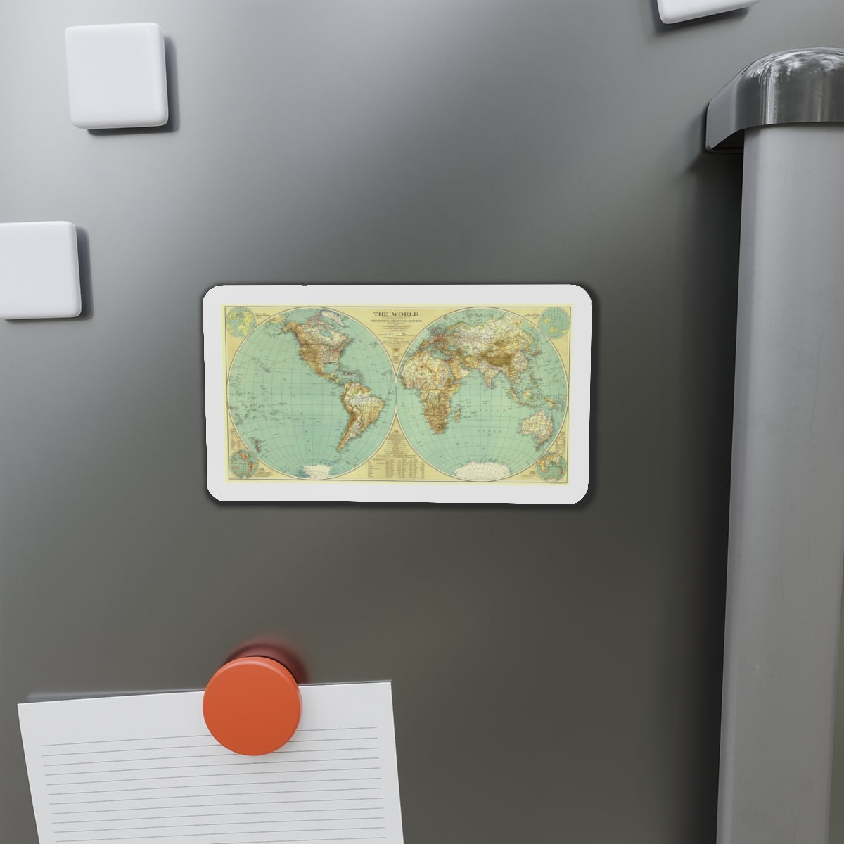 World Map (1935) (Map) Refrigerator Magnet-The Sticker Space