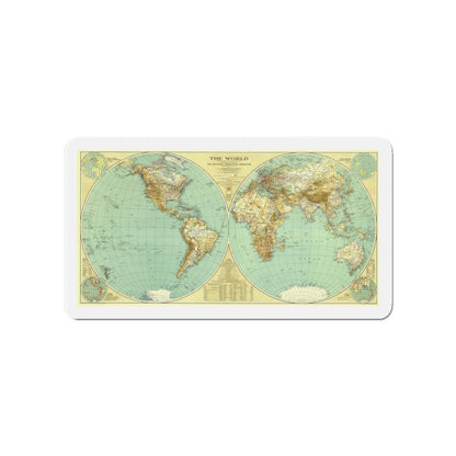 World Map (1935) (Map) Refrigerator Magnet 4 Inch - The Sticker Space