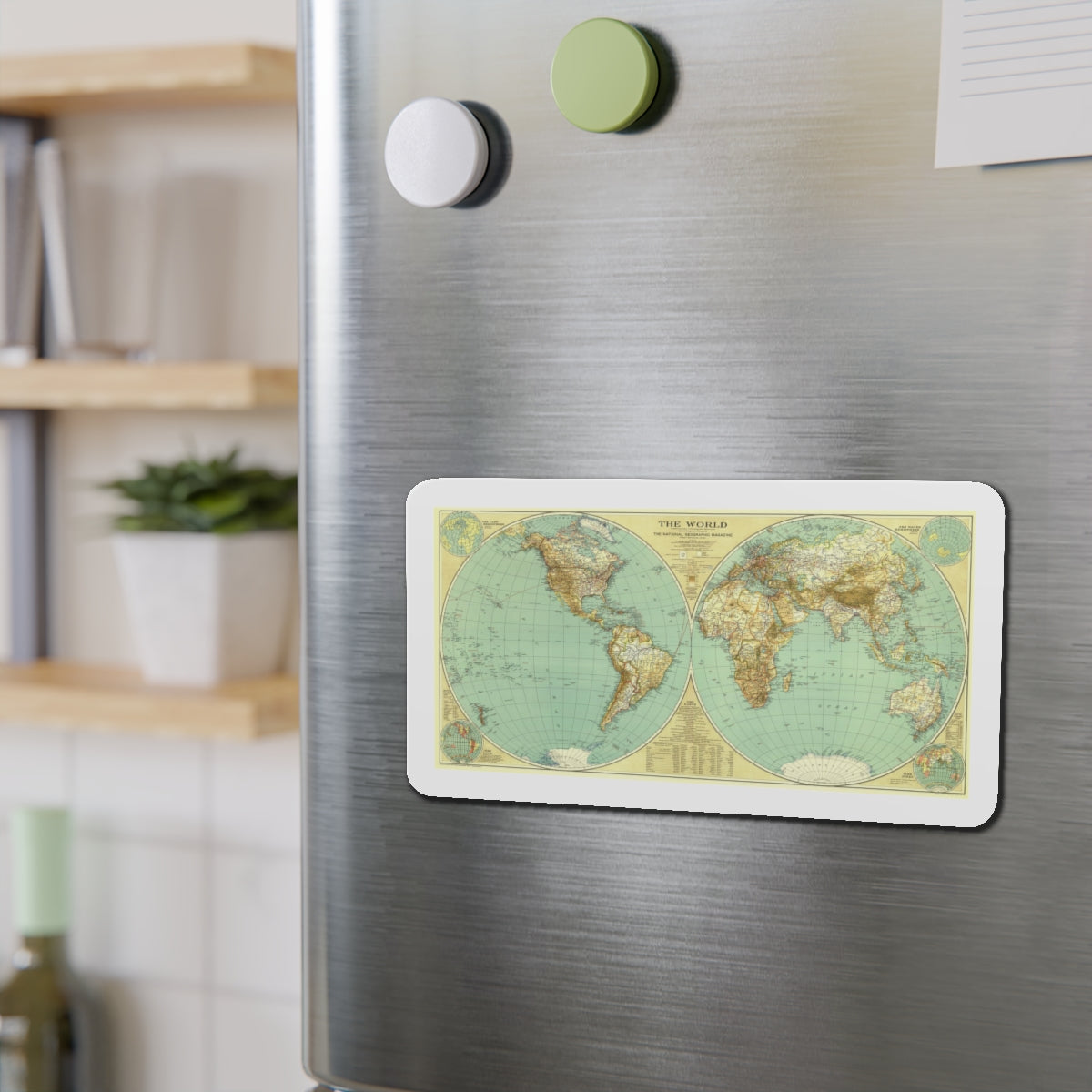 World Map (1935) (Map) Refrigerator Magnet-The Sticker Space
