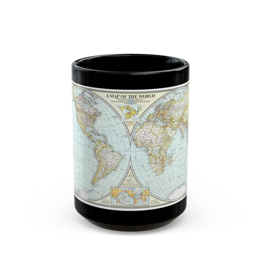 World Map (1941) (Map) Black Coffee Mug-15oz-The Sticker Space