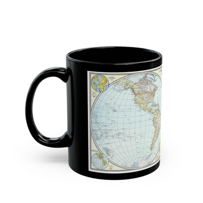 World Map (1941) (Map) Black Coffee Mug-The Sticker Space