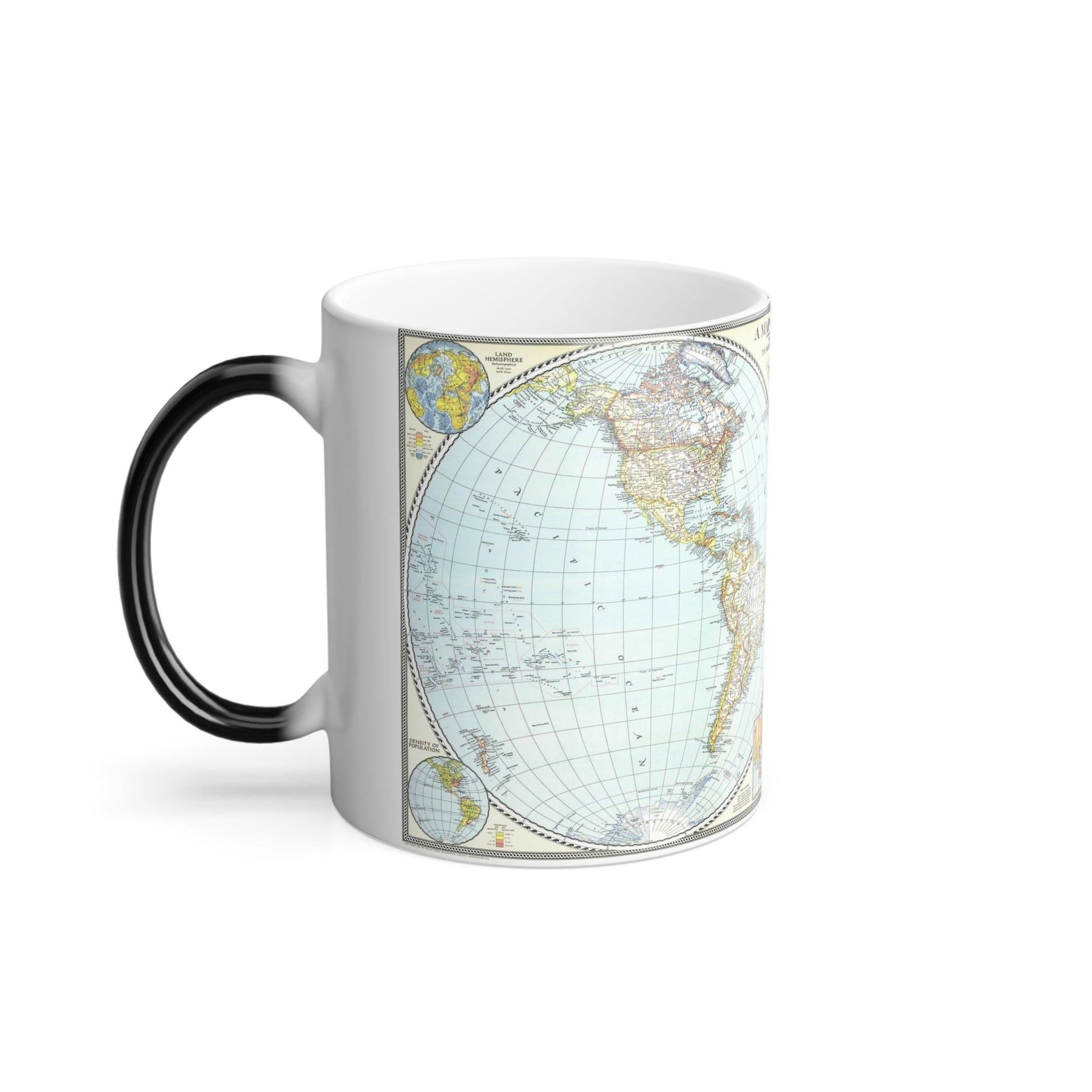 World Map (1941) (Map) Color Changing Mug 11oz-11oz-The Sticker Space