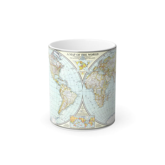 World Map (1941) (Map) Color Changing Mug 11oz-11oz-The Sticker Space