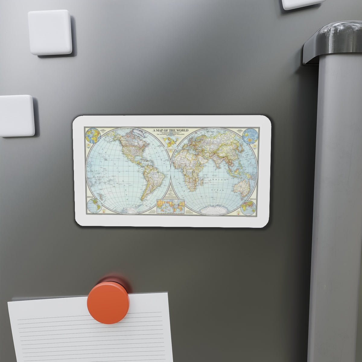 World Map (1941) (Map) Refrigerator Magnet-The Sticker Space