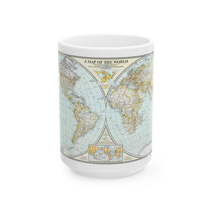 World Map (1941) (Map) White Coffee Mug-15oz-The Sticker Space