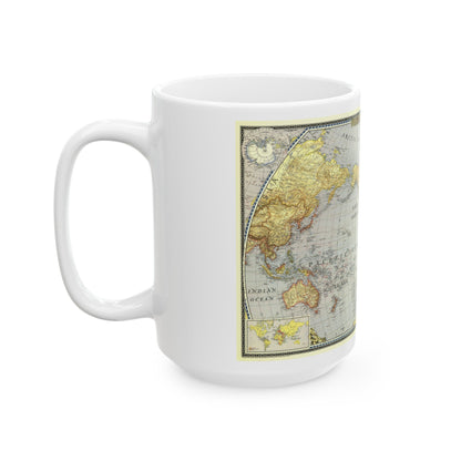 World Map (1943) (Map) White Coffee Mug-The Sticker Space