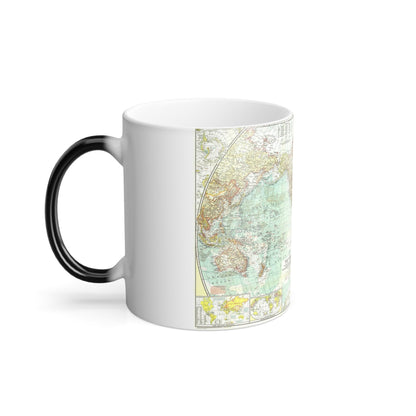World Map (1957) (Map) Color Changing Mug 11oz-11oz-The Sticker Space