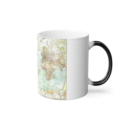 World Map (1957) (Map) Color Changing Mug 11oz-11oz-The Sticker Space