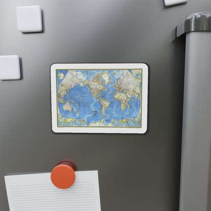 World Map (1970) (Map) Refrigerator Magnet-The Sticker Space