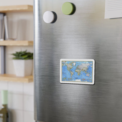 World Map (1981) (Map) Refrigerator Magnet-The Sticker Space