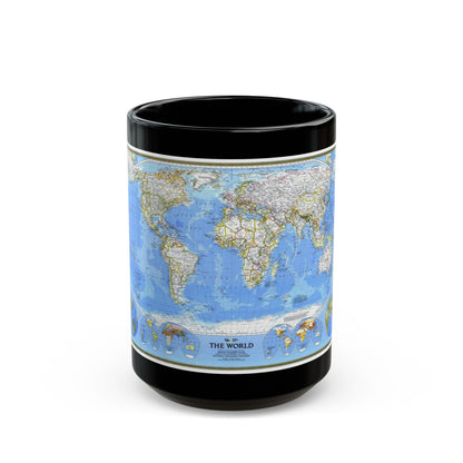 World Map (1988) (Map) Black Coffee Mug-15oz-The Sticker Space