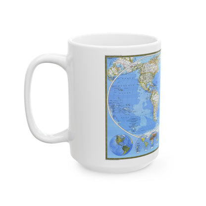 World Map (1988) (Map) White Coffee Mug-The Sticker Space