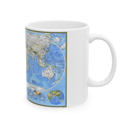 World Map (1988) (Map) White Coffee Mug-The Sticker Space