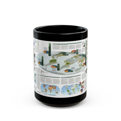 World Map - Biodiversity (1999) (Map) Black Coffee Mug-15oz-The Sticker Space