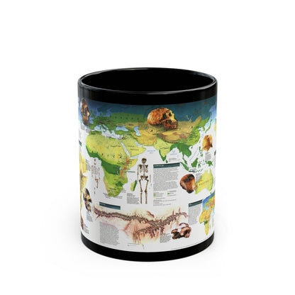 World Map - Dawn of Humans (1997) (Map) Black Coffee Mug-11oz-The Sticker Space