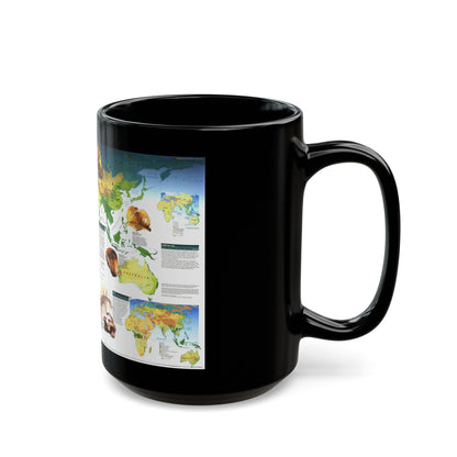 World Map - Dawn of Humans (1997) (Map) Black Coffee Mug-The Sticker Space