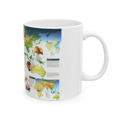 World Map - Dawn of Humans (1997) (Map) White Coffee Mug-The Sticker Space