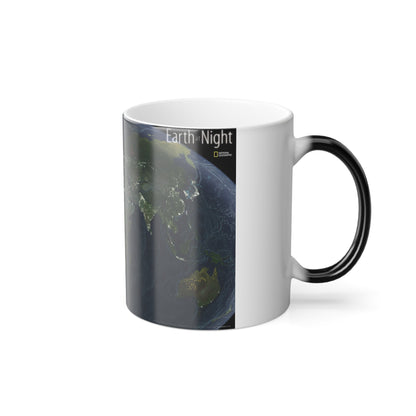World Map - Earth at Night (2004) (Map) Color Changing Mug 11oz-11oz-The Sticker Space