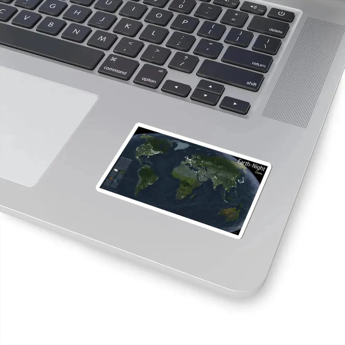 World Map - Earth at Night (2004) (Map) STICKER Vinyl Kiss-Cut Decal - The Sticker Space