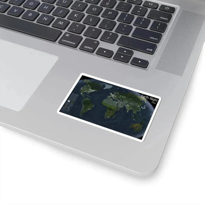 World Map - Earth at Night (2004) (Map) STICKER Vinyl Kiss-Cut Decal - The Sticker Space