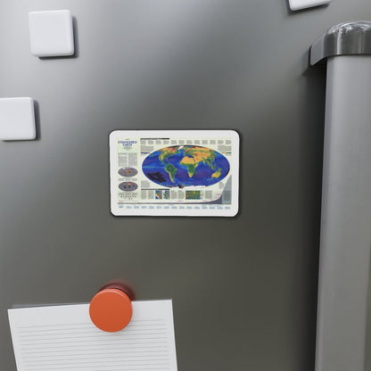 World Map - Endangered Earth (Map) Refrigerator Magnet-The Sticker Space