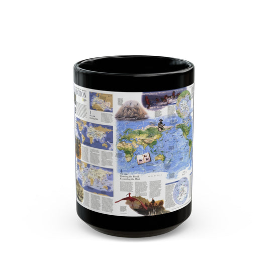 World Map - Exploration (1998) (Map) Black Coffee Mug-15oz-The Sticker Space