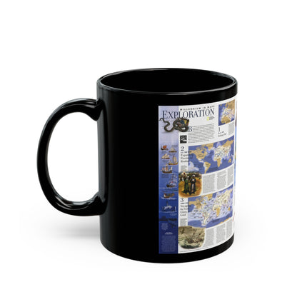 World Map - Exploration (1998) (Map) Black Coffee Mug-The Sticker Space