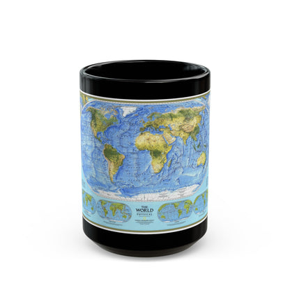 World Map - Physical (1994) (Map) Black Coffee Mug-15oz-The Sticker Space