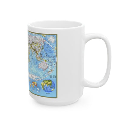 World Map - Political (1994) (Map) White Coffee Mug-The Sticker Space