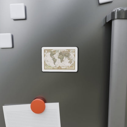 World Map - Political Antique (2007) (Map) Refrigerator Magnet-The Sticker Space